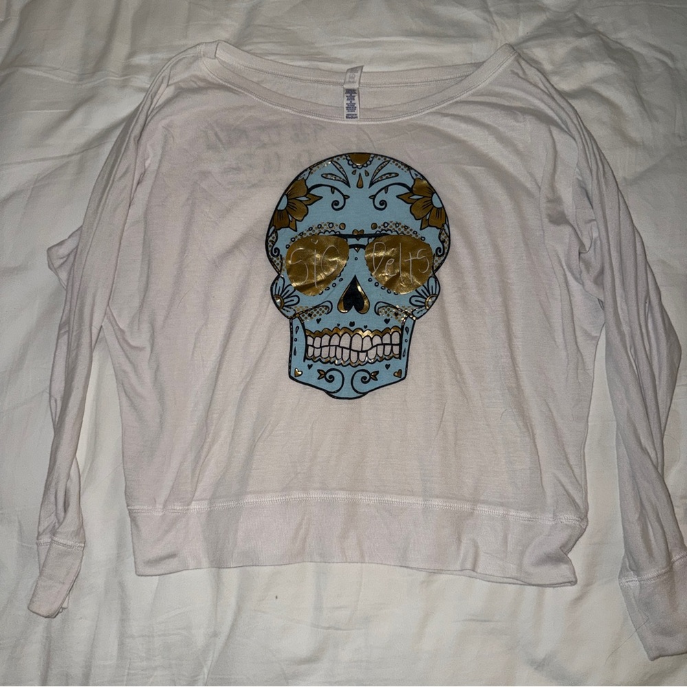 Sigma Delta Tau Off-the-Shoulder White Top – Spring Recruitment 2012